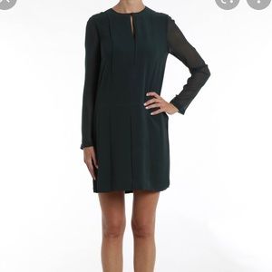 Tory Burch 100% Silk Dress Forest Green